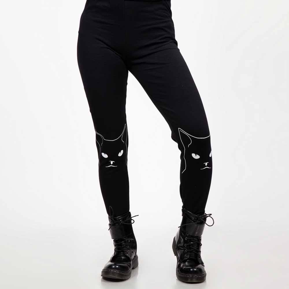 Jawbreaker - Salem grumpy kitty Leggings - Noir Product image